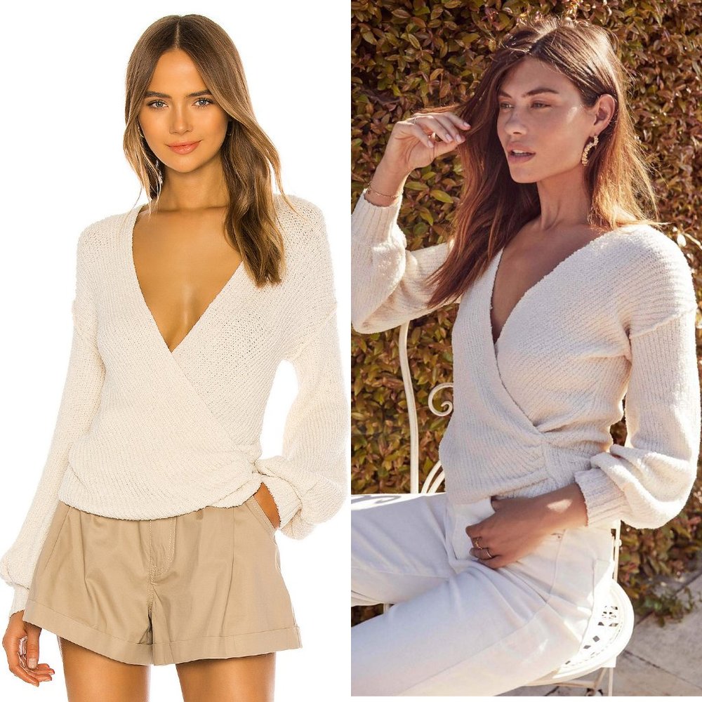 ASTR the Label Denali Sweater in Cream Wrap Ivory